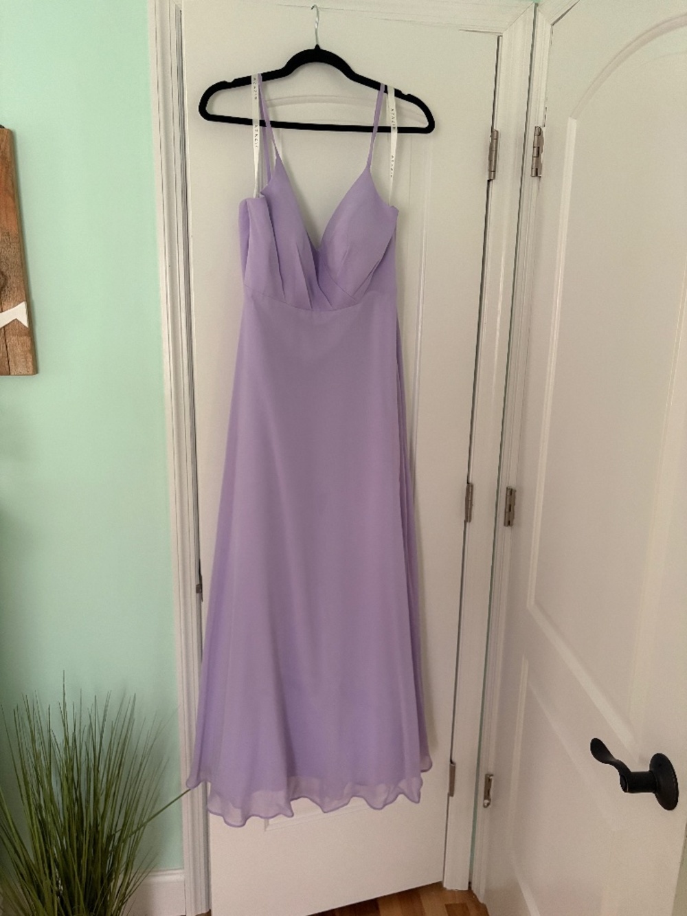 Azazie Amani bridesmaids dress in lilac